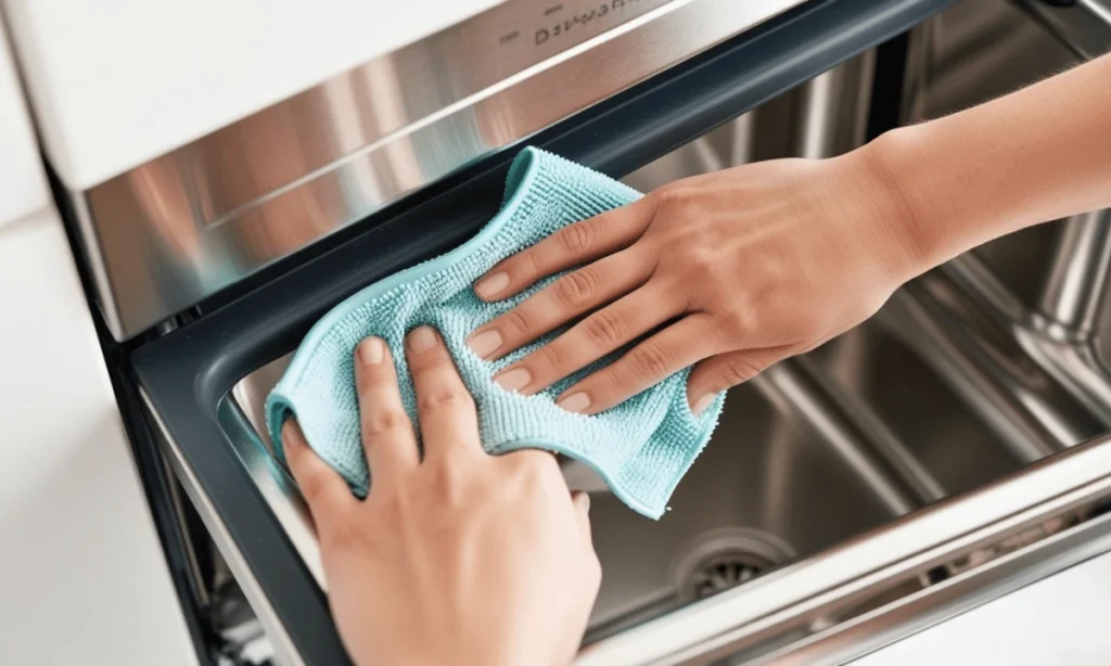 clean the dishwasher interior