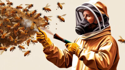 how to repel bees