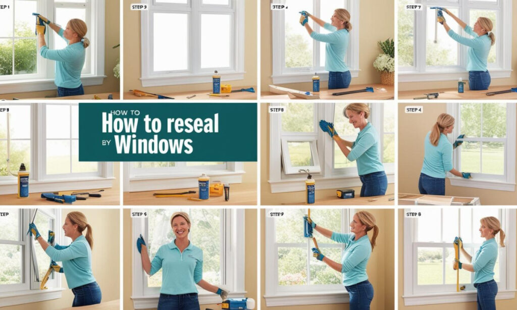 step by step guide on how to reseal windows